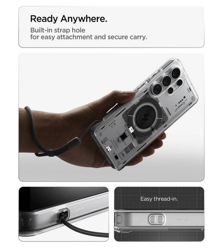 Magsafe Калъф за Samsung S26 Ultra, Spigen Ultra Hybrid Neo One Case, Прозрачен (13)