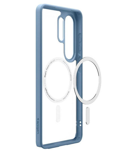 Magsafe Калъф за Samsung S26 Ultra, Spigen Ultra Hybrid Case, Син (5)