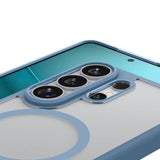 Magsafe Калъф за Samsung S26 Ultra, Spigen Ultra Hybrid Case, Син (4)