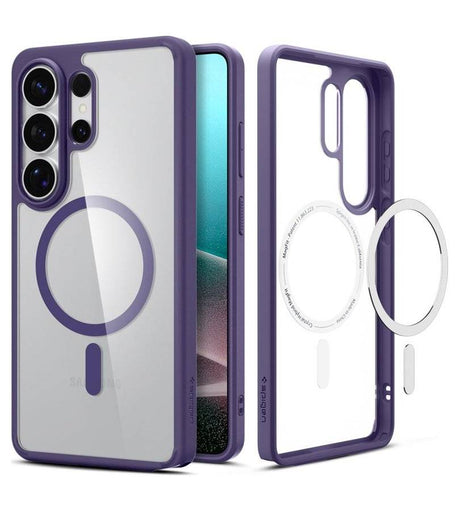 Magsafe Калъф за Samsung S26 Ultra, Spigen Ultra Hybrid Case, Лилав (2)
