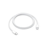 USB-C Кабел, Apple USB-C to USB-C Woven 60W HQ 1m, Бял (Bulk) (2)