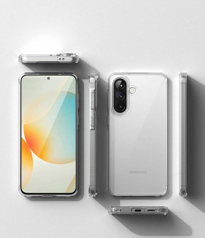 Противоударен Хибриден Калъф за Samsung A57, Ringke Fusion Case, Прозрачен (5)