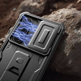 Противоударен Калъф 360 за Samsung S26, Tech-Protect Kevlar Cam+ 2-Set Case, Черен (3)