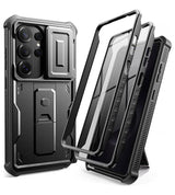 Противоударен Калъф 360 за Samsung S26 Ultra, Tech-Protect Kevlar Cam+ 2-Set Case, Черен (2)