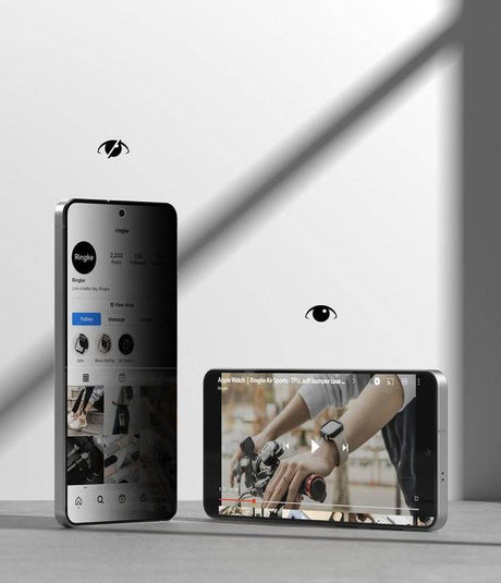 Затъмняващ Протектор за Samsung S26, Ringke Privacy Easy Slide Glass 2бр., Черен (6)
