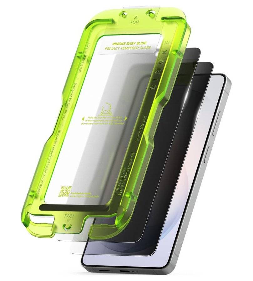 Затъмняващ Протектор за Samsung S26 Ultra, Ringke Privacy Easy Slide Glass 2бр., Черен (2)
