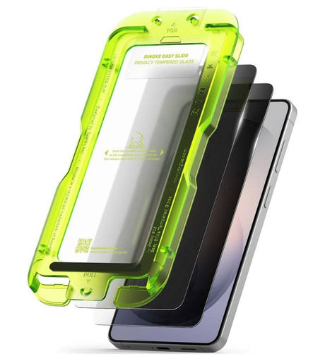 Затъмняващ Протектор за Samsung S26 Plus, Ringke Privacy Easy Slide Glass 2бр., Черен (2)