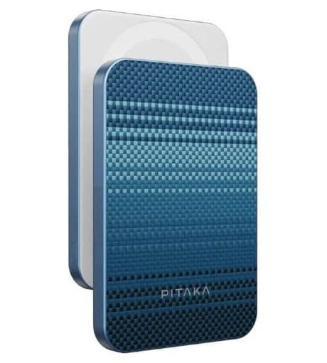 Magsafe Външна Батерия, Pitaka Aramid Magnetic 5000mAh Qi2 Moonrise, Син