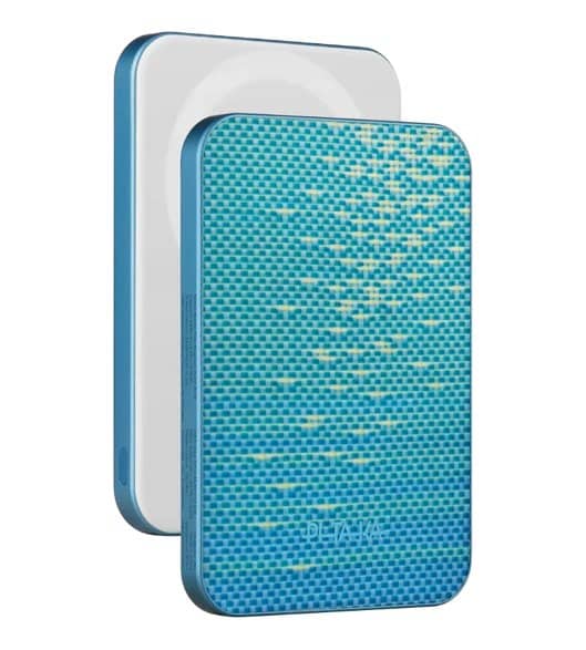 Magsafe Външна Батерия, Pitaka Aramid Magnetic 5000mAh Qi2 Lucid Blue, Син