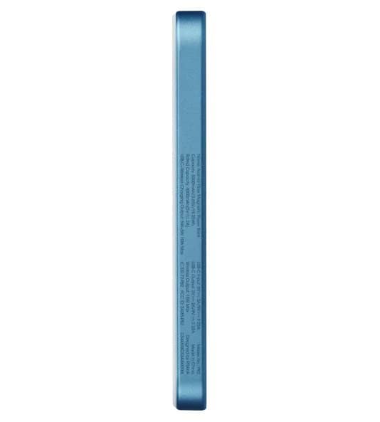 Magsafe Външна Батерия, Pitaka Aramid Magnetic 5000mAh Qi2 Lucid Blue, Син (5)