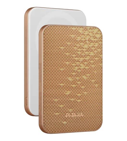Magsafe Външна Батерия, Pitaka Aramid Magnetic 5000mAh Qi2 Golden, Златист