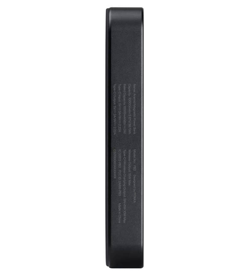 Magsafe Външна Батерия, Pitaka Aramid Magnetic 10000mAh Qi2 Black/Gray, Черен (4)