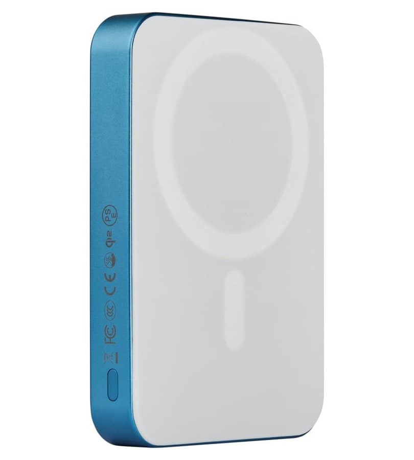 Magsafe Външна Батерия, Pitaka Aramid Magnetic 10000mAh Qi2 Lucid Blue, Син (3)