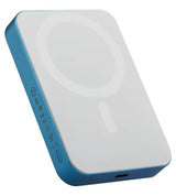 Magsafe Външна Батерия, Pitaka Aramid Magnetic 10000mAh Qi2 Lucid Blue, Син (6)
