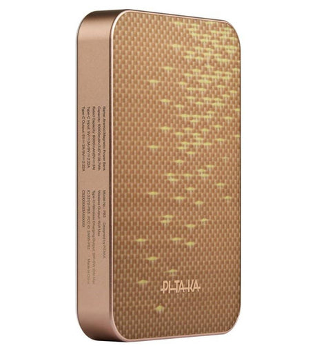 Magsafe Външна Батерия, Pitaka Aramid Magnetic 10000mAh Qi2 Golden, Златист (7)
