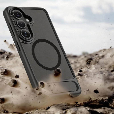 Magsafe Калъф с Поставка за Samsung S26 Plus, Tech-Protect Magrack Case, Черен (7)