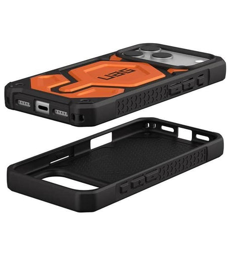 Magsafe Противоударен Калъф за iPhone 17 Pro Max, UAG Monarch Pro Case Orange, Оранжев (4)