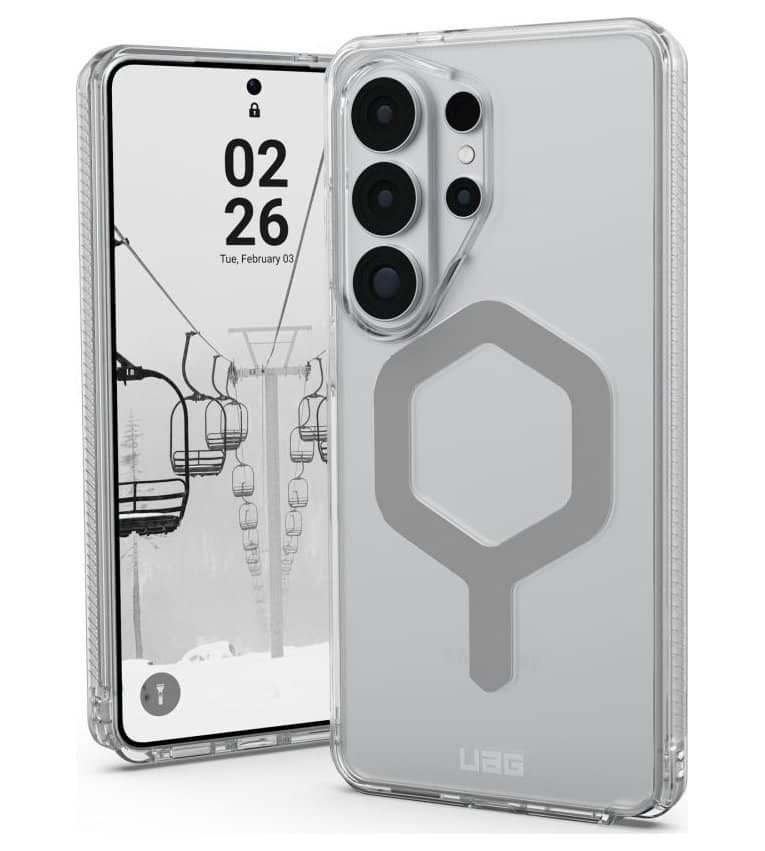 Magsafe Противоударен Калъф за Samsung S26 Ultra, UAG Plyo Case Ice/silver, Прозрачен