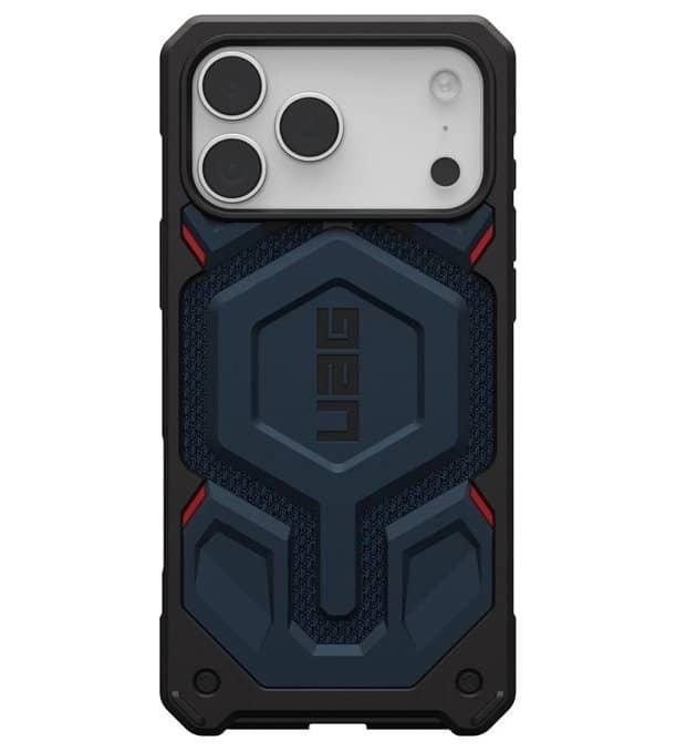 Magsafe Противоударен Калъф за iPhone 17 Pro Max, UAG Monarch Pro Kevlar Case Mallard, Син (3)