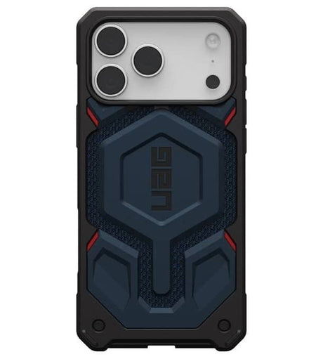 Magsafe Противоударен Калъф за iPhone 17 Pro Max, UAG Monarch Pro Kevlar Case Mallard, Син (3)