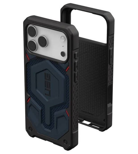 Magsafe Противоударен Калъф за iPhone 17 Pro Max, UAG Monarch Pro Kevlar Case Mallard, Син (4)