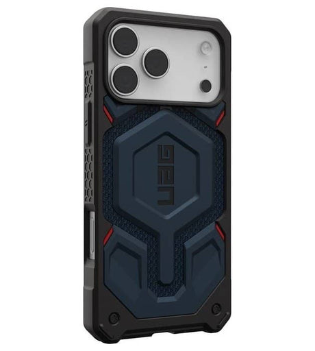Magsafe Противоударен Калъф за iPhone 17 Pro Max, UAG Monarch Pro Kevlar Case Mallard, Син (2)