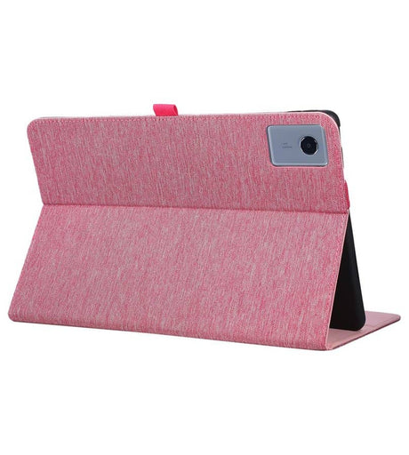 Калъф за Lenovo Idea Tab Plus 12.1 TB-361, Tri-Fold Leather Card Case, Розов (3)