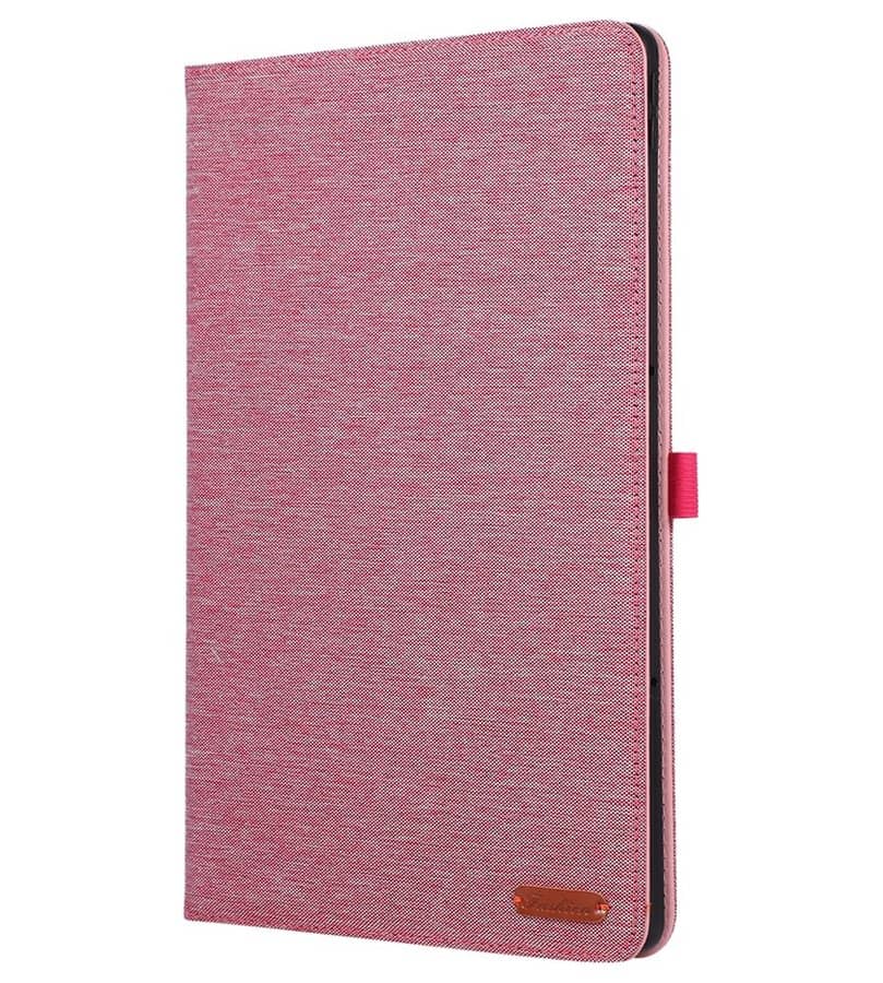 Калъф за Lenovo Idea Tab Plus 12.1 TB-361, Tri-Fold Leather Card Case, Розов (5)