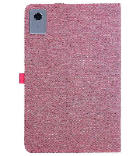 Калъф за Lenovo Idea Tab Plus 12.1 TB-361, Tri-Fold Leather Card Case, Розов (6)