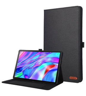 Калъф за Lenovo Idea Tab Plus 12.1 TB-361, Tri-Fold Leather Card Case, Черен