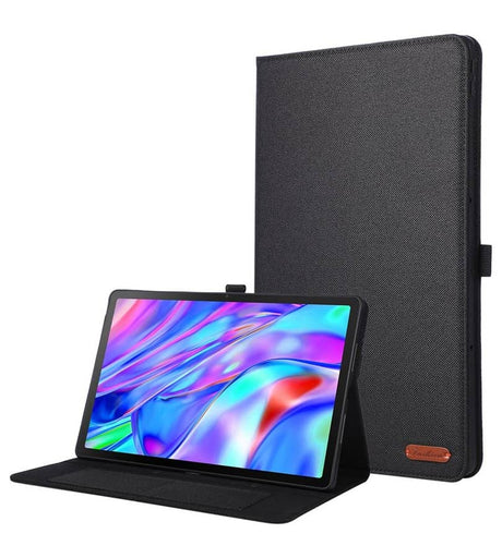 Калъф за Lenovo Idea Tab Plus 12.1 TB-361, Tri-Fold Leather Card Case, Черен
