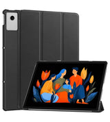 Калъф за Lenovo Idea Tab Plus 12.1 TB-361, Tri-Fold Leather Case, Черен