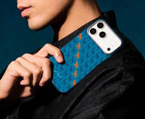 Magsafe Калъф за iPhone Air, Pitaka Edge Happiness Rides Case Indigo, Син (6)