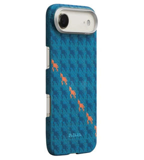 Magsafe Калъф за iPhone Air, Pitaka Edge Happiness Rides Case Indigo, Син
