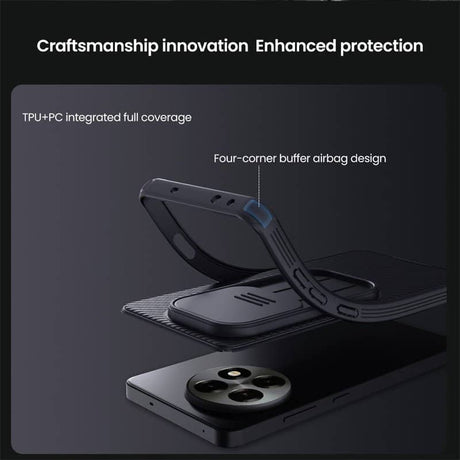 Калъф с Плъзгач за Камера за OnePlus 13R, Nillkin CamShield Pro Case, Черен (9)