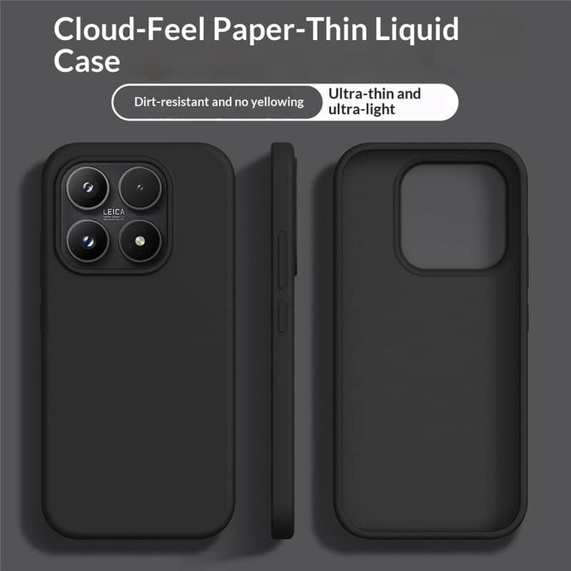 Калъф за Xiaomi 17 Ultra, Silicone Case, Черен (2)