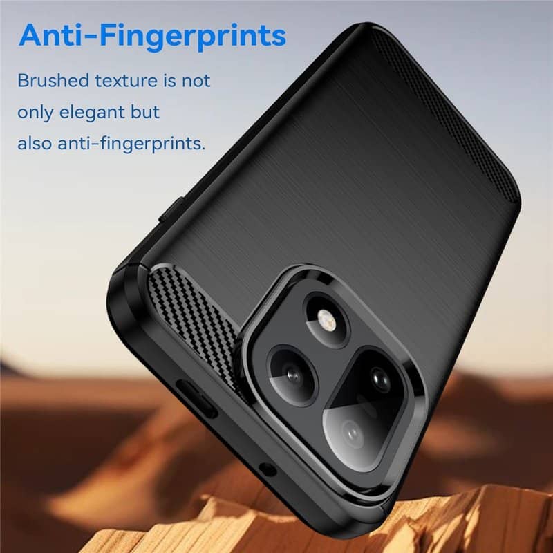 Противоударен Калъф за OnePlus 15, Premium Carbon Case, Черен (6)