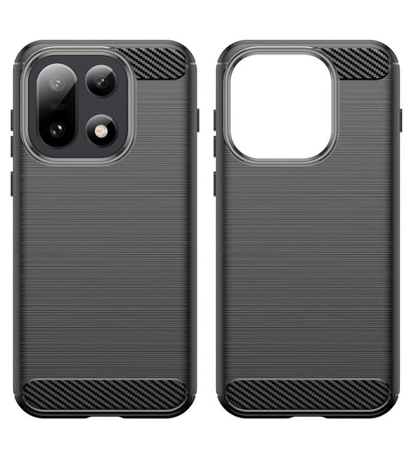 Противоударен Калъф за OnePlus 15, Premium Carbon Case, Черен (2)