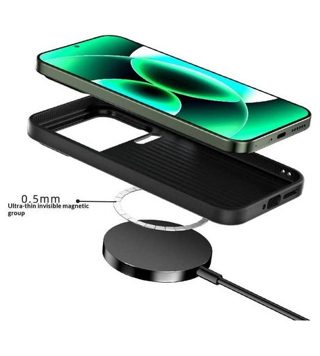 Magsafe Калъф за Xiaomi 17 Ultra, Carbon Desigh Case, Черен (2)