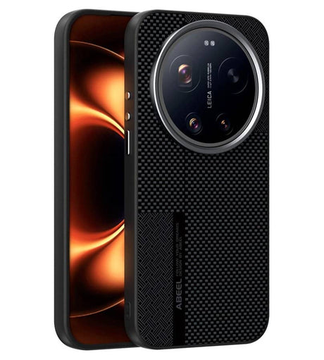 Magsafe Калъф за Xiaomi 17 Ultra, Carbon Desigh Case, Черен
