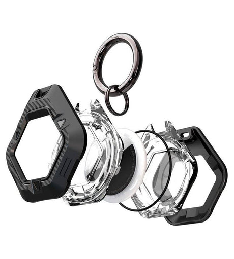 Калъф за Apple AirTag 1/ 2, Tech-Protect Defense Case, Черен (4)