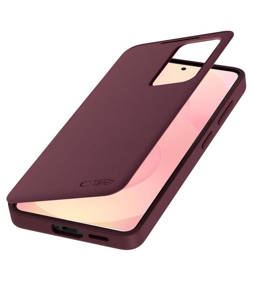 Активен Калъф за Samsung A57, Tech-Protect Smart Wallet Book Case, Бордо (3)