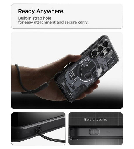 Magsafe Калъф за Samsung S26 Ultra, Spigen Zero One Ultra Hybrid Case, Черен (13)