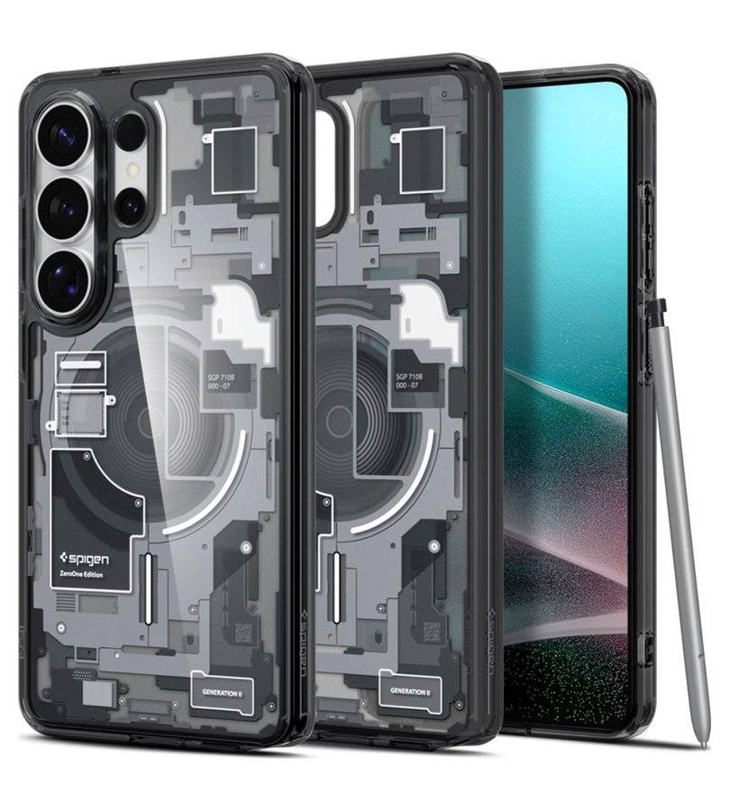Magsafe Калъф за Samsung S26 Ultra, Spigen Zero One Ultra Hybrid Case, Черен
