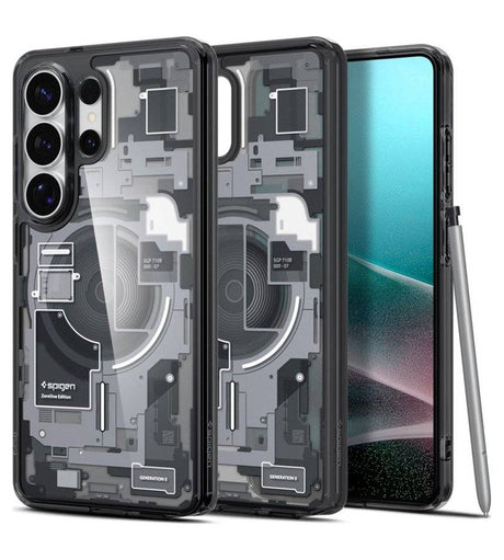 Magsafe Калъф за Samsung S26 Ultra, Spigen Zero One Ultra Hybrid Case, Черен
