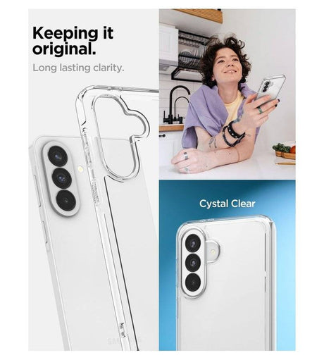 Противоударен Калъф за Samsung A37, Spigen Ultra Hybrid Case, Прозрачен (8)