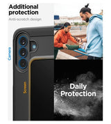 Калъф с Поставка за Samsung A57, Spigen Tough Armor Case, Черен (13)