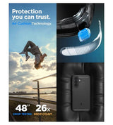 Противоударен Калъф за Samsung A57, Spigen Rugged Armor Case, Черен (11)