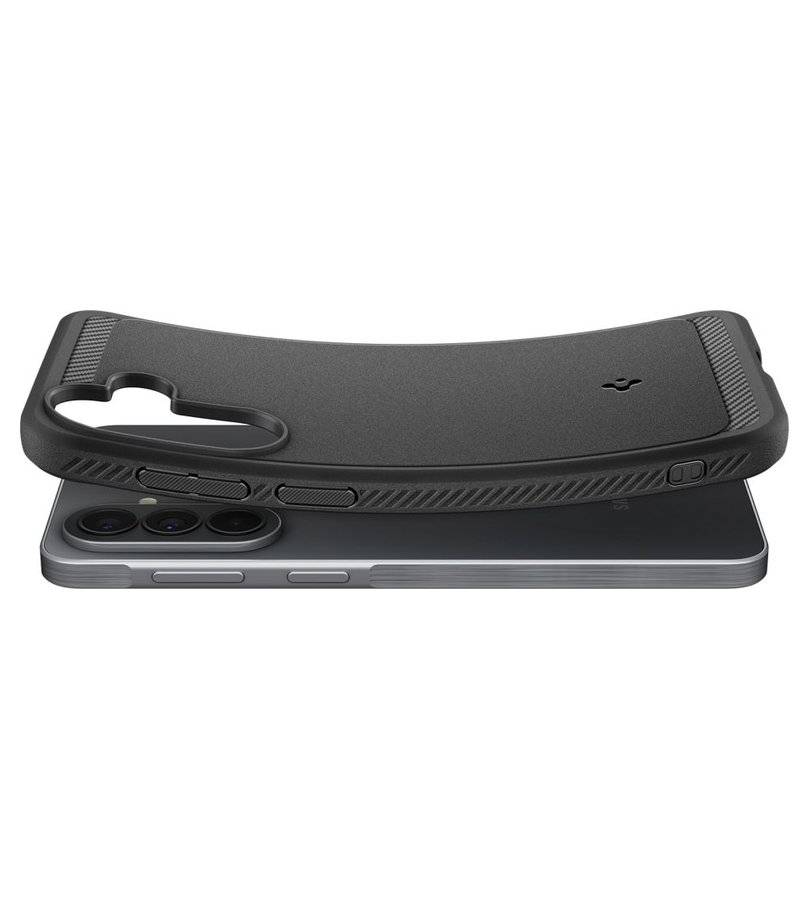 Противоударен Калъф за Samsung A57, Spigen Rugged Armor Case, Черен (8)