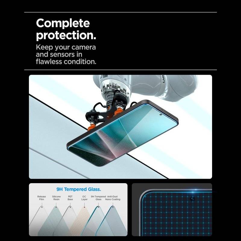Стъклен Протектор за Samsung A37, Spigen EZ Fit Glass tR, Прозрачен (6)